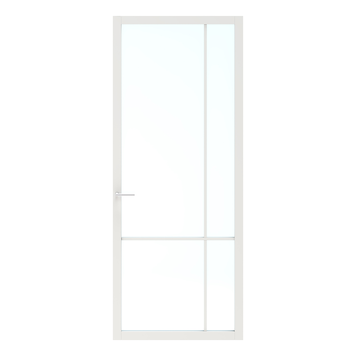 Binnendeur Skantrae SSL 14607 Blank Glas Wit Gelakt